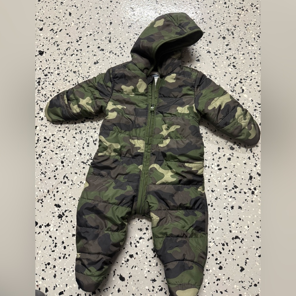 Old Navy Camouflage Baby Snowsuit